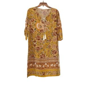 HALIFE Women's Floral Summer Dress Cover Up Tunic NWT